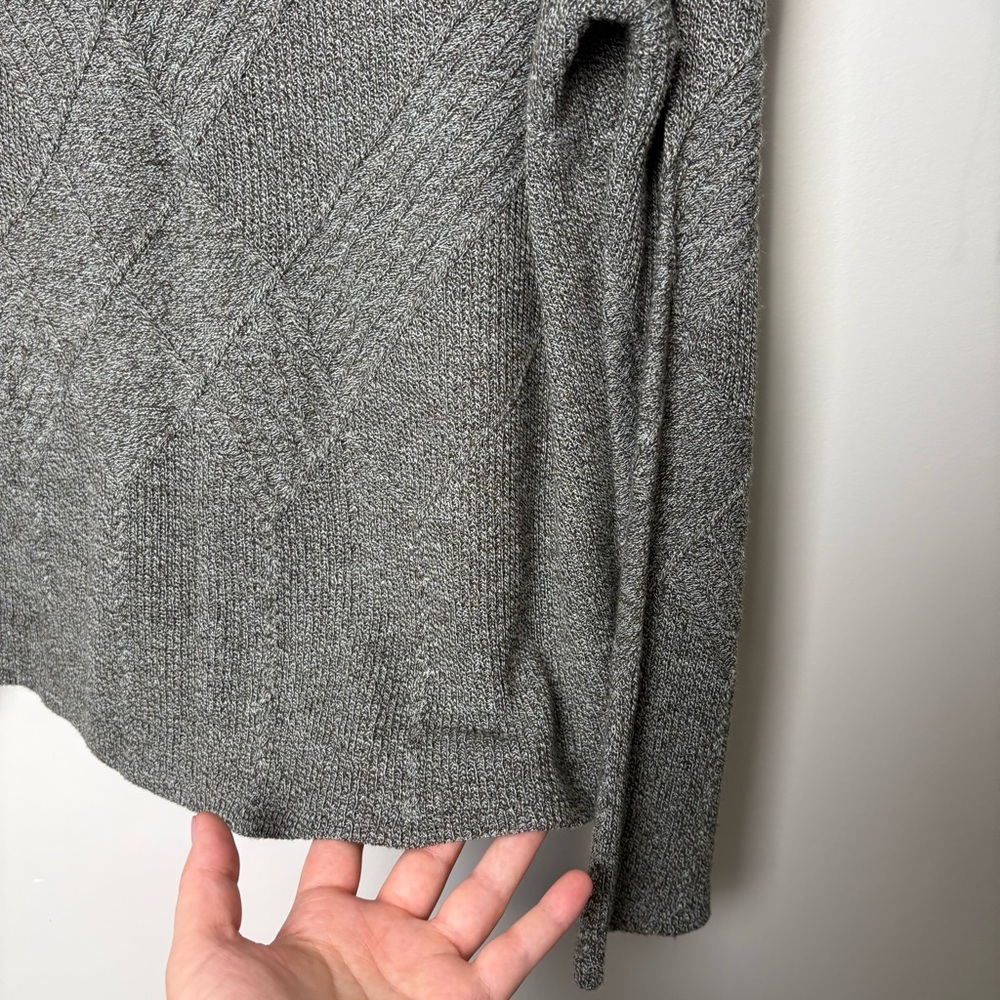 Smartwool Shadow Pine Cable Wool V-Neck Sweater - Picture 4 of 6
